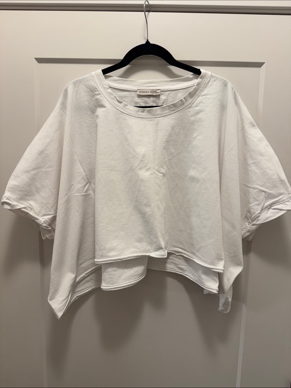 🆕 Zenana Outfitters White CroppedTee. OS. NWOT!🔥